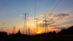 Photo of electrical transmission lines.