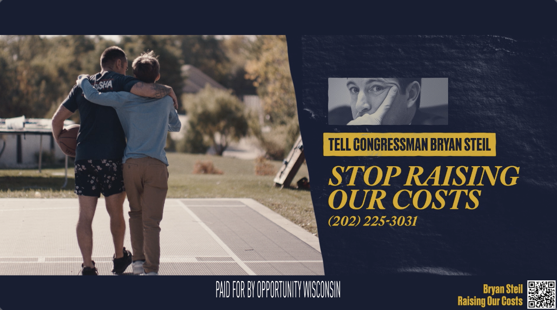 Opportunity Wisconsin: New ad highlights Congressman Bryan Steil’s vote to cut Medicaid to pay for billionaire tax breaks