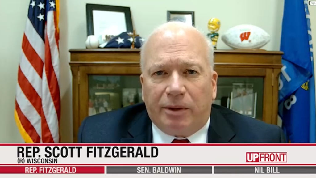 Screenshot of U.S. Rep. Scott Fitzgerald omn "UpFront"