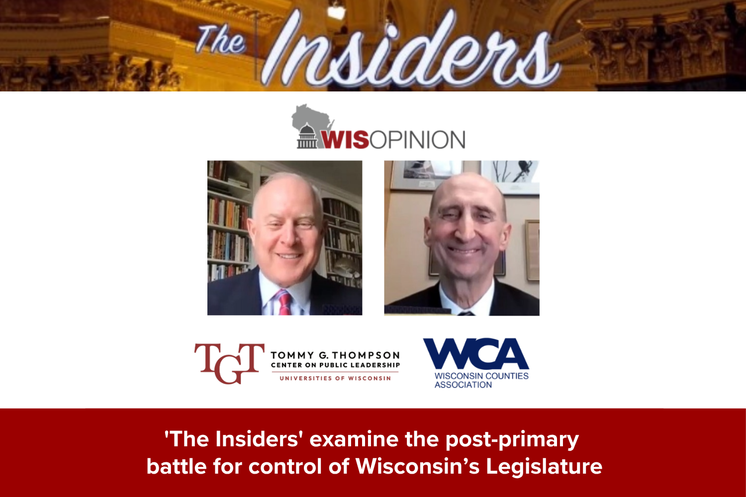 ‘The Insiders' examine the post-primary battle for control of Wisconsin's Legislature