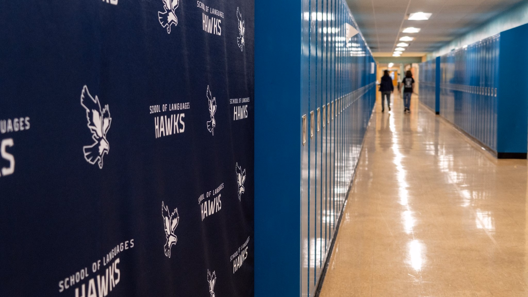 Picture of a hallway at the Milwaukee School of Languages