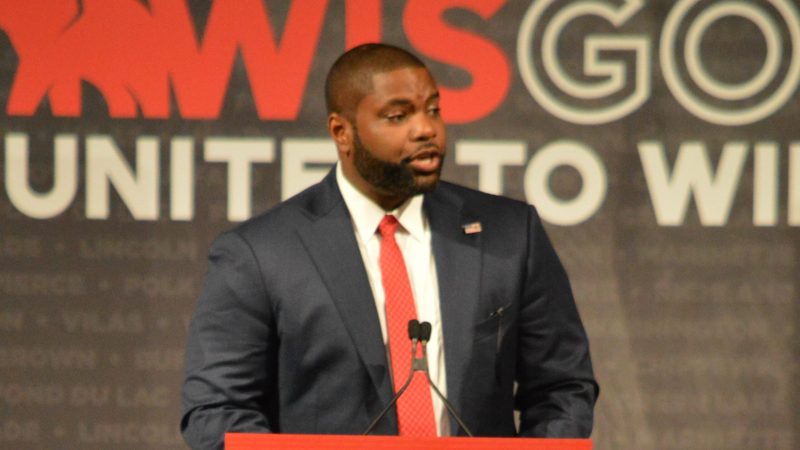 U.S. Rep. Byron Donalds, R-Fla., slammed President Joe Biden as the “master of disaster” during a speech at the Wisconsin GOP's 2024 state convention in Appleton..