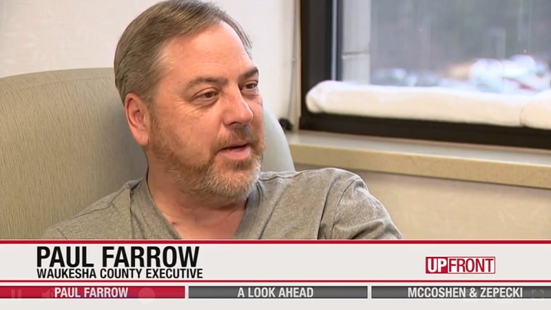 Waukesha County Exec Paul Farrow discusses his battle with cancer on the Dec. 29, 2024, episode of WISN's "UpFront," produced in partnership with WisPolitics.