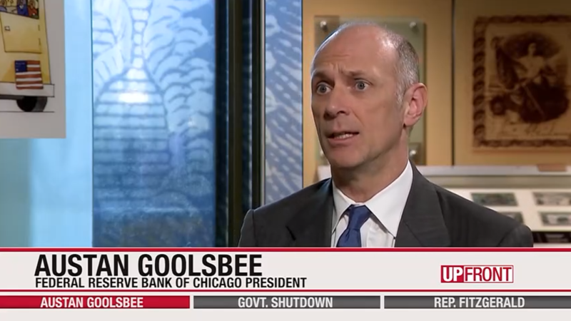 Federal Reserve Bank of Chicago President Austan Goolsbee was a guest on the Oct. 12, 2025, episode of WISN's "UpFront," produced in partnership with WisPolitics-State Affairs.