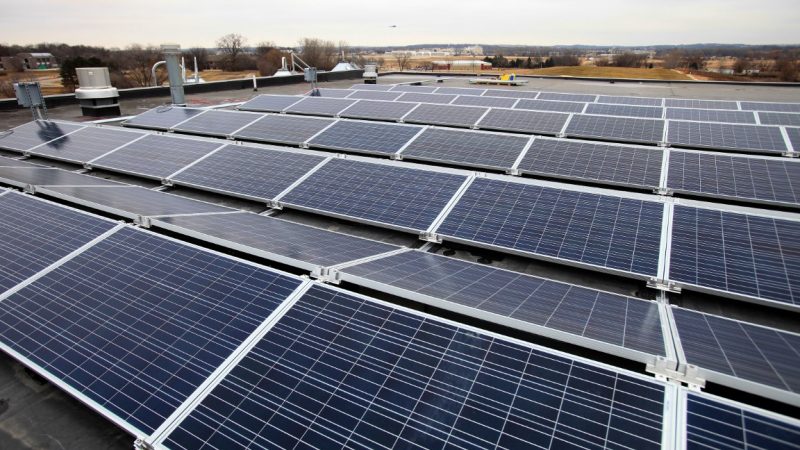 Solar panels on rooftop at Ale Asylum photographed on Thursday, Dec. 18, 2014. Mike DeVries -- The Capital Times