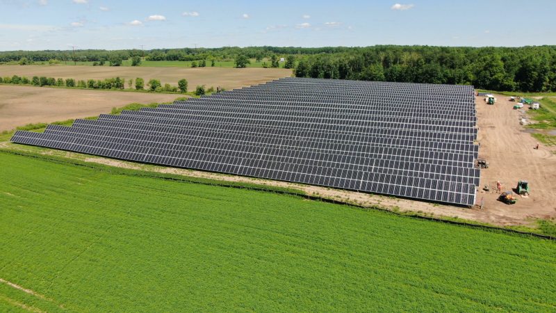 Green Valley Dairy's solar field in Krakow, Wis. installed by Arch Electric/Arch Electric