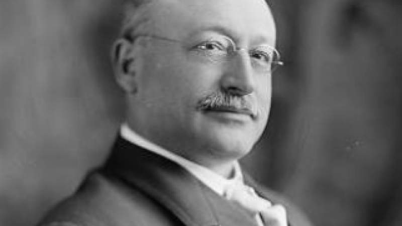 Portrait of Victor Berger in 1905. From the Library of Congress Harris and Ewing Photographs Collection.