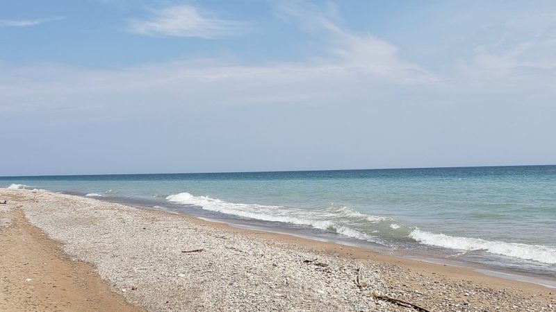 Lake Michigan near Fox Point, WI.