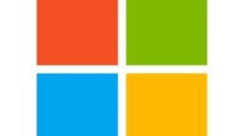 Microsoft logo sized