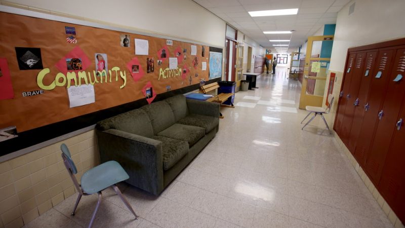 One of the hallways at Malcolm Shabazz City High School, in Madison, on Tuesday, October 6, 2015. PHOTO BY MICHELLE STOCKER