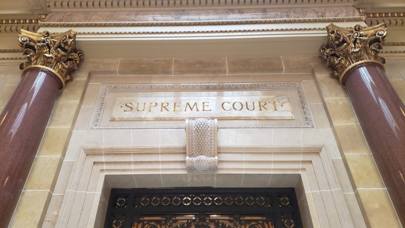 Wisconsin Supreme Court chambers. Photo by David Wise, State Affairs Pro-Wisconsin, WisPolitics.