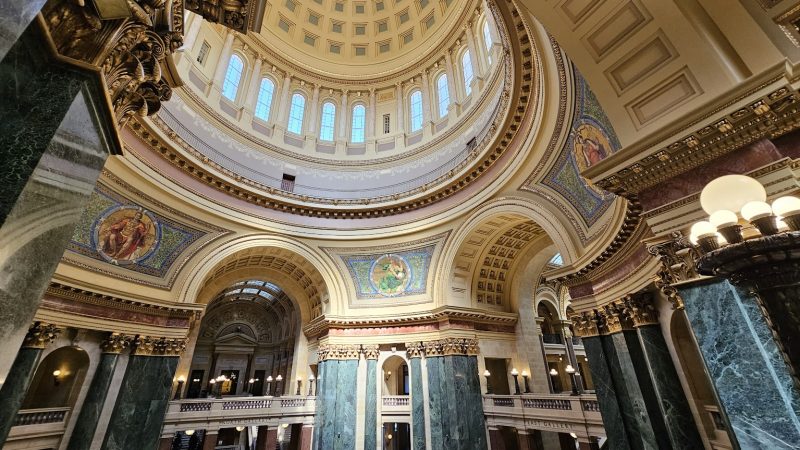 Wisconsin Capitol Rotunda. Photo by David Wise, Sept. 2024.